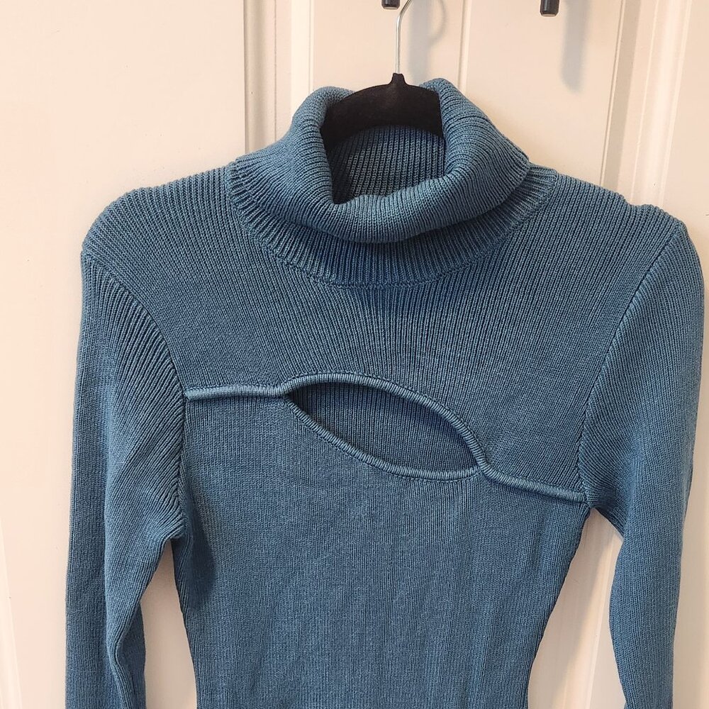 Blue Sweater Dress